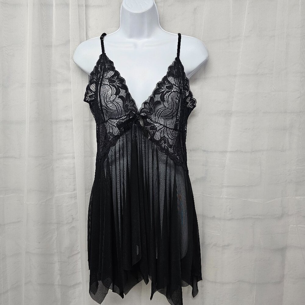 Avid Love Tank Cami Y2K Babydoll Whimsigoth Fairy Mesh Lace XL
